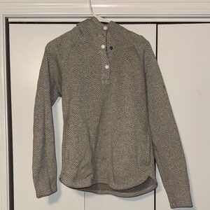 Columbia Gray Patterned Long Sleeve Hoodie